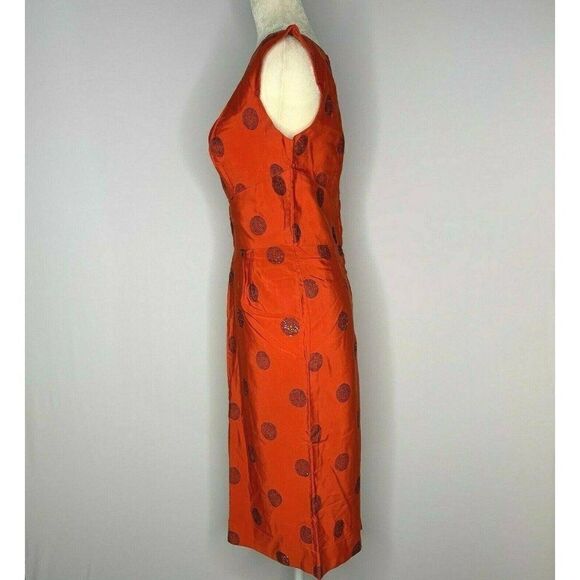 Vintage 40s Sty Val Sleeveless Shift Dress S Red - Picture 9 of 12